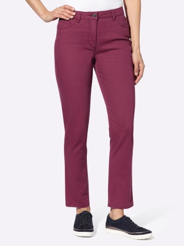 WITT WEIDEN Twill-Jeans in bordeaux