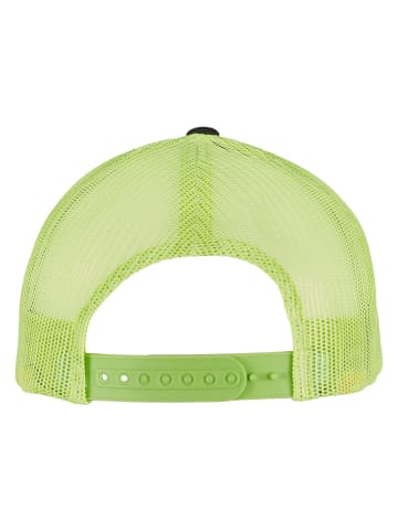  Flexfit Trucker in charcoal/ neon green