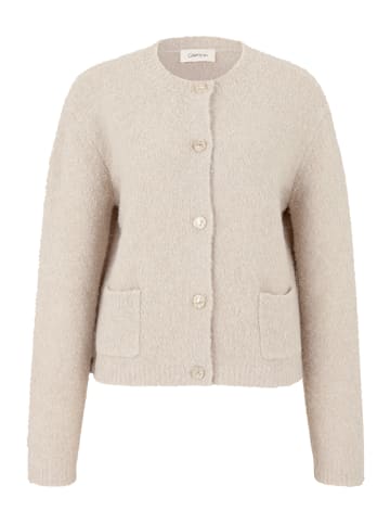 CARTOON Strick-Cardigan mit Knopfleiste in beige