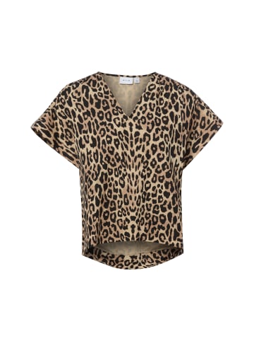 Vila T-Shirt VIPrisilla in beige schwarz