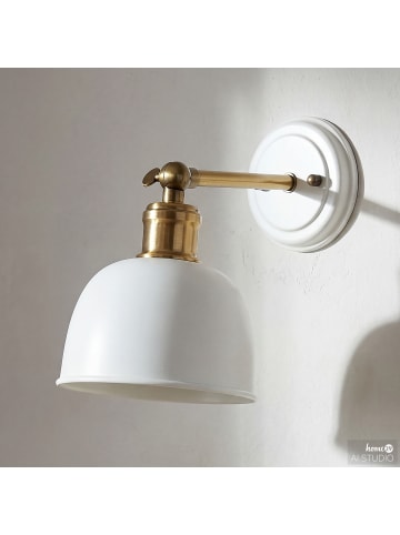 home24 Wandleuchte LOWI in Weiß