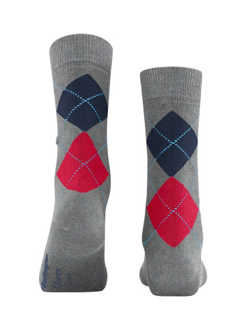 Burlington Socken 1er Pack in Grau/Blau/Rot