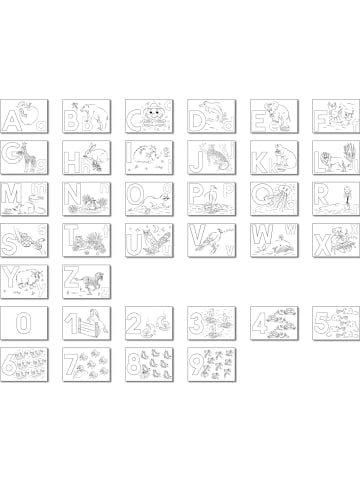 Buntpapierfabrik Ludwig Bähr Ausmalblock A6 36 Blatt sortierte Motive