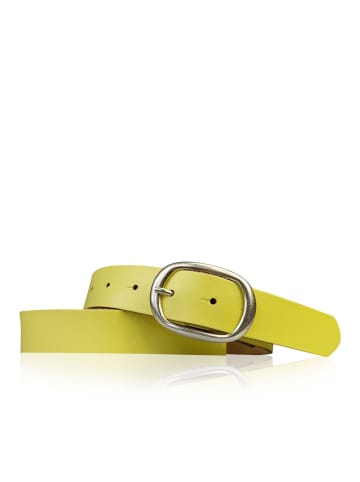 FRONHOFER Ledergürtel in Lemon