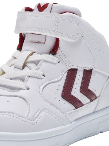 Hummel Sneaker Mid Camden High Jr in WHITE/RED