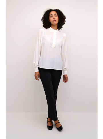 Kaffe Langarm-Bluse KAdorit in Chalk