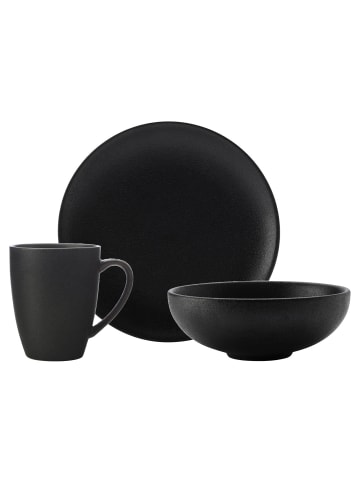 Maxwell & Williams 3er Set Frühstücksset Caviar Black in schwarz