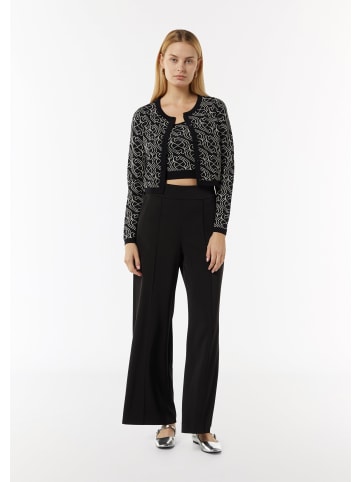 comma Strickjacke langarm in Schwarz