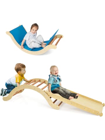 COSTWAY 4 in 1 Kletterleiter in Beige