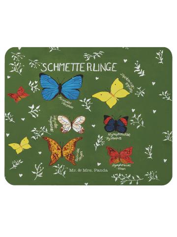 Mr. & Mrs. Panda Mousepad Schmetterlinge mit Spruch in Bunt