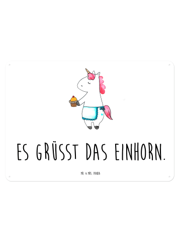 Mr. & Mrs. Panda tafel Einhorn Muffin mit Spruch in Weiß