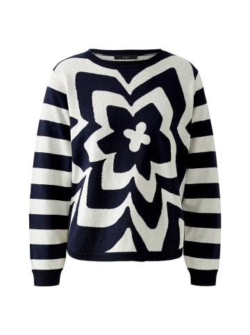 Oui Pullover in dk blue white