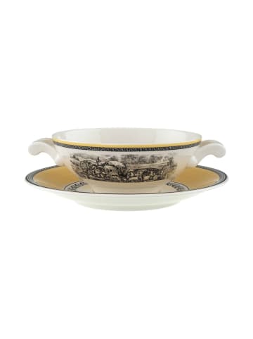 Villeroy & Boch Suppentasse mit Untertasse Audun Ferme 400 ml in bunt