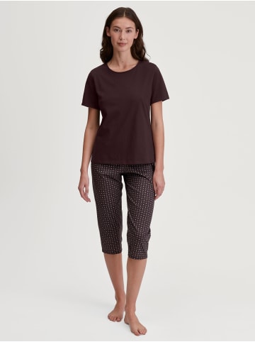 Calida Shirt short-sleeve in Black Cherry