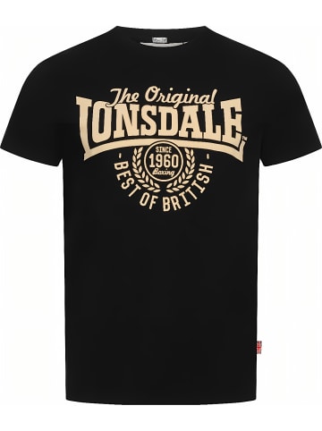 Lonsdale T-Shirt "Bethersden T-Shirt schmale Passform" in Schwarz