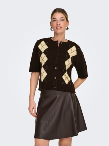 ONLY Strickjacke in Coffee Bean