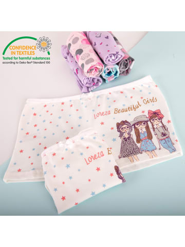 LOREZA 10er Set Pantys - Punkte - Bunt