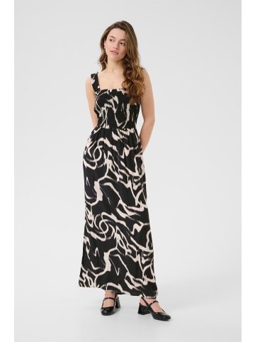Kaffe Kleid KAmartha Regular fit in Black/Nature Organic Lines