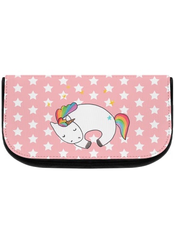 Mr. & Mrs. Panda Kosmetiktasche Einhorn Nacht ohne Spruch in Rot Pastell