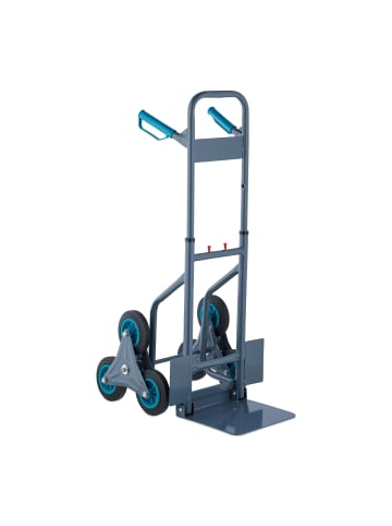 Treppensackkarre in Grau/ Blau