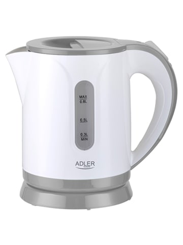 Adler Europe Adler AD 1371 Wasserkocher 0,8 L - 850 W, 360° drehbar - Grau in Grau
