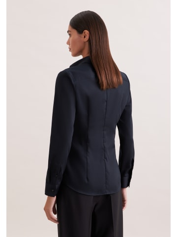 Seidensticker Hemdbluse Slim in Schwarz