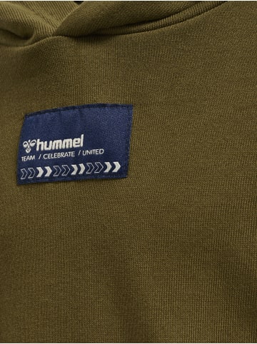 Hummel Hummel Kapuzenpullover Hmlditmer Jungen Schnelltrocknend in DARK OLIVE