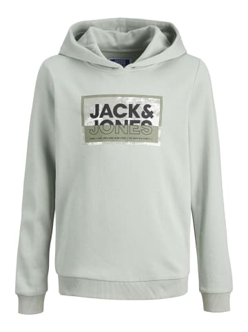 Jack & Jones Kapuzenpullover in Aqua Gray