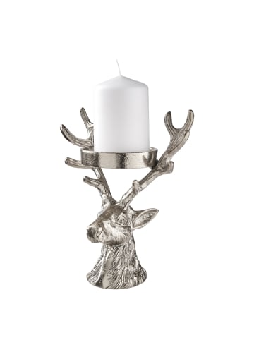 Butlers Butlers Stumpenkerzenhalter OH MY DEER in Silber