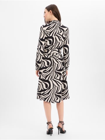 More & More Kleid in beige schwarz - 0001