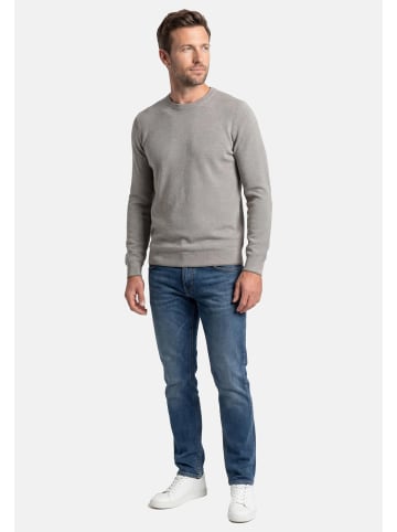 Lerros Pullover Basic in Grau / schwarz