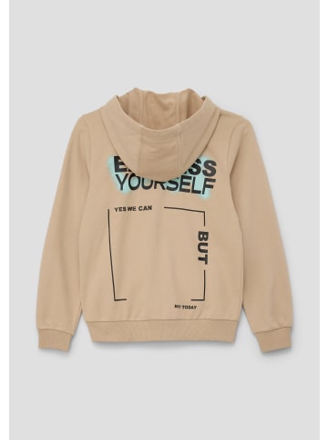 s.Oliver Sweatshirt Jacke in 8195_beige