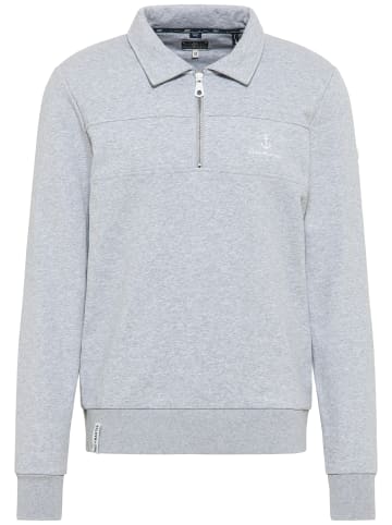 DreiMaster Maritim Sweatshirt in Hellgrau Melange