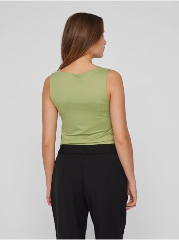 Vila Top U-Boot-Ausschnitt Figurbetont in Grün
