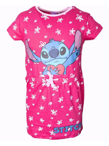 Disney Sommerkleid Disney Lilo & Stitch in Dunkelpink