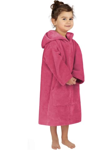 normani Kinder langarm Poncho 2-5 Jahre Pichilemu in Pink