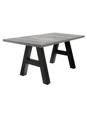 58 aufm Kessel ESSTISCH ausziehbar Elia 7 160 x 90 x 75 Esszimmertisch Schwarzstahl/Beton