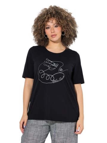 Ulla Popken Shirt in schwarz
