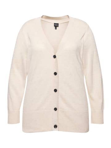 Ulla Popken Strickjacke in natur melange