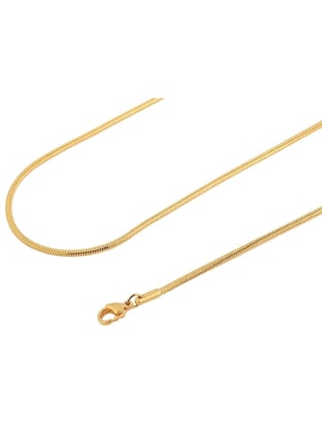 Adeliás Damen Halskette – Schlangenkette aus Edelstahl 60 cm in gold