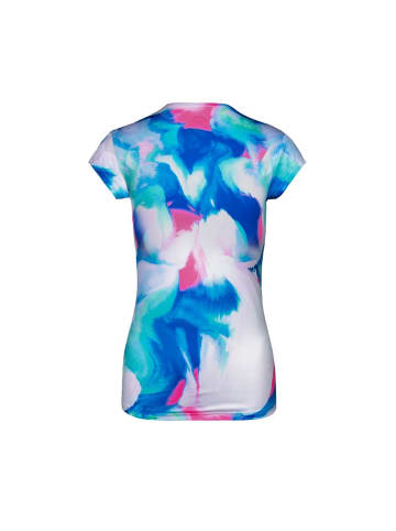 BIDI BADU Anele Tech Roundneck Tee - blue/ rose in blau/rose