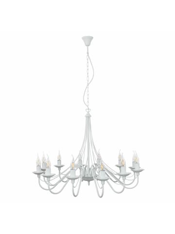Licht-Erlebnisse Kronleuchter (B)85 x (L)85 x (T)108 cm in Weiß