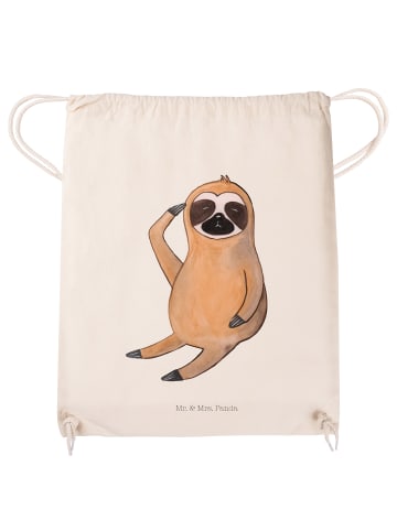 Mr. & Mrs. Panda Jutebeutel Faultier Vogel ohne Spruch in Creme