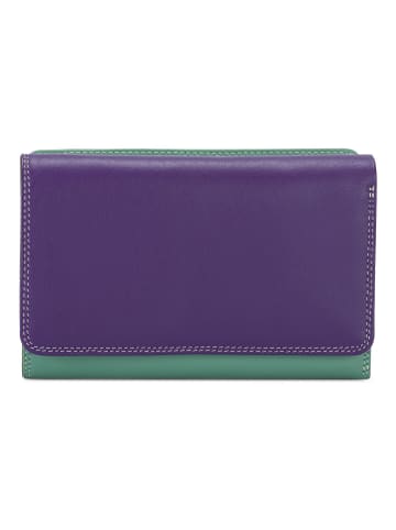 MYWALIT Medium Tri-fold Geldbörse I Leder 14 cm orchid