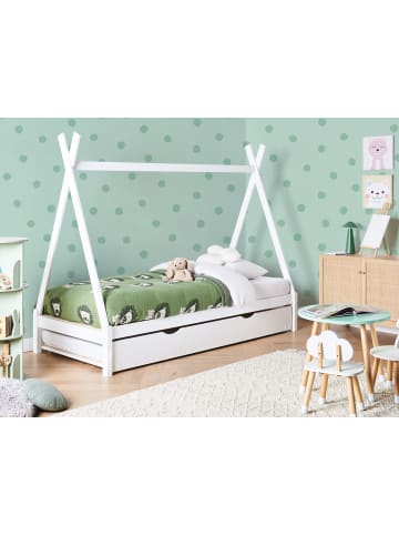 Beliani Kinderbett TALMONTIERS  in Weiß - (W) 99 x (H) 171 x (L) 209 cm