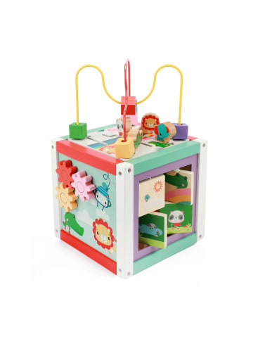 Toi-Toys Holz Motorik-Würfel Activity Cube 18 Monate