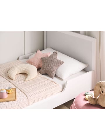 Beliani 3er-Set Dekokissen LUNA in Bunt/Weiß/Rosa