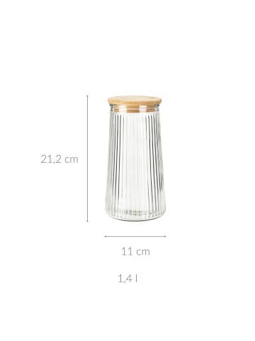 Excellent Houseware Glasbehälter in transparent