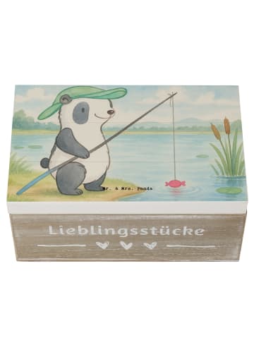 Mr. & Mrs. Panda Aufbewahrungsbox Panda Angeln Design ohne Spruch in Weiß