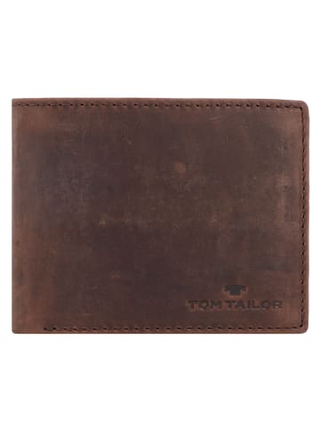 Tom Tailor Ron Geldbörse RFID Leder 12 cm in brown